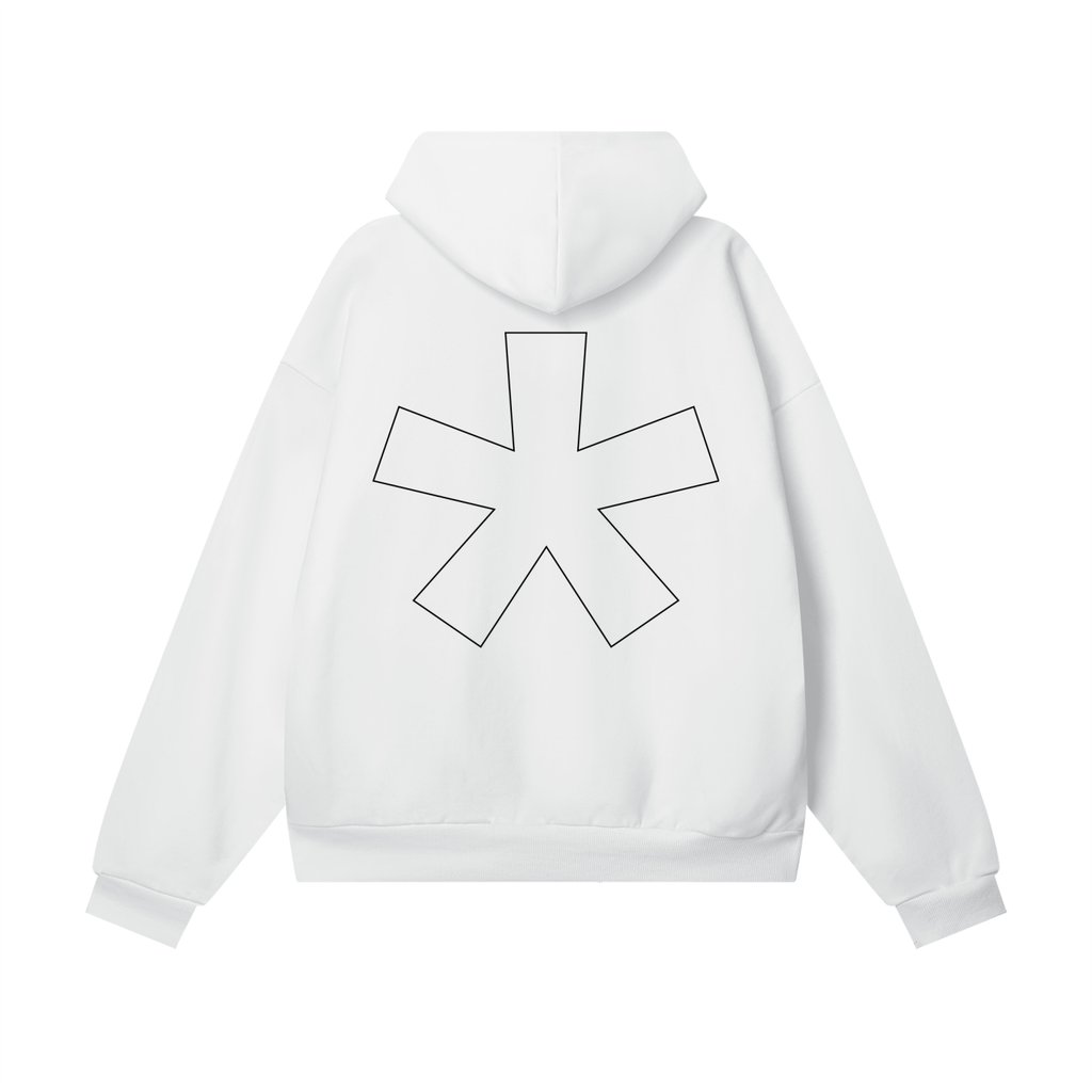 ethereal** asterisk white hoodie (EXCLUSIVE)