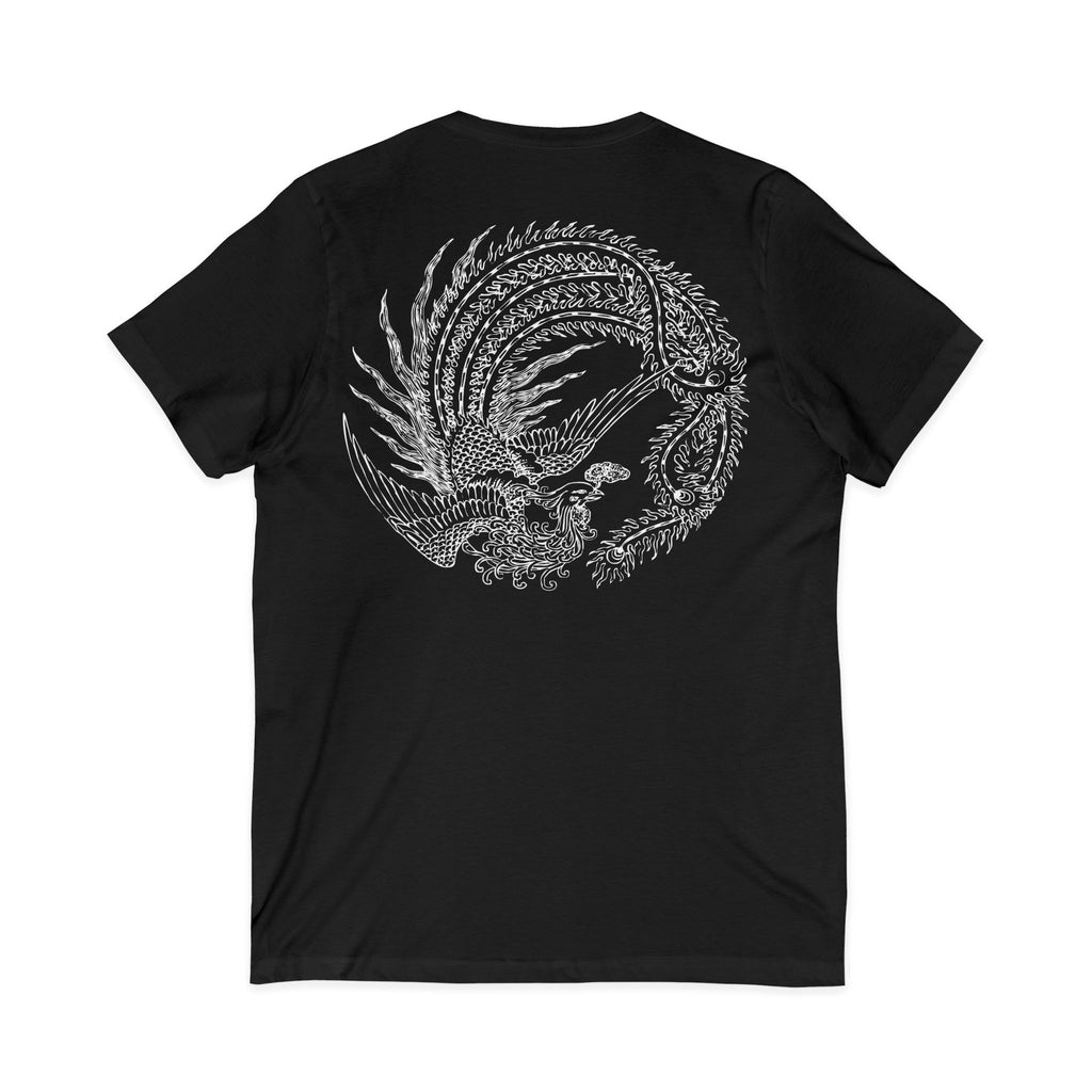 ethereal** calligraphic v-neck tee (BASIC)