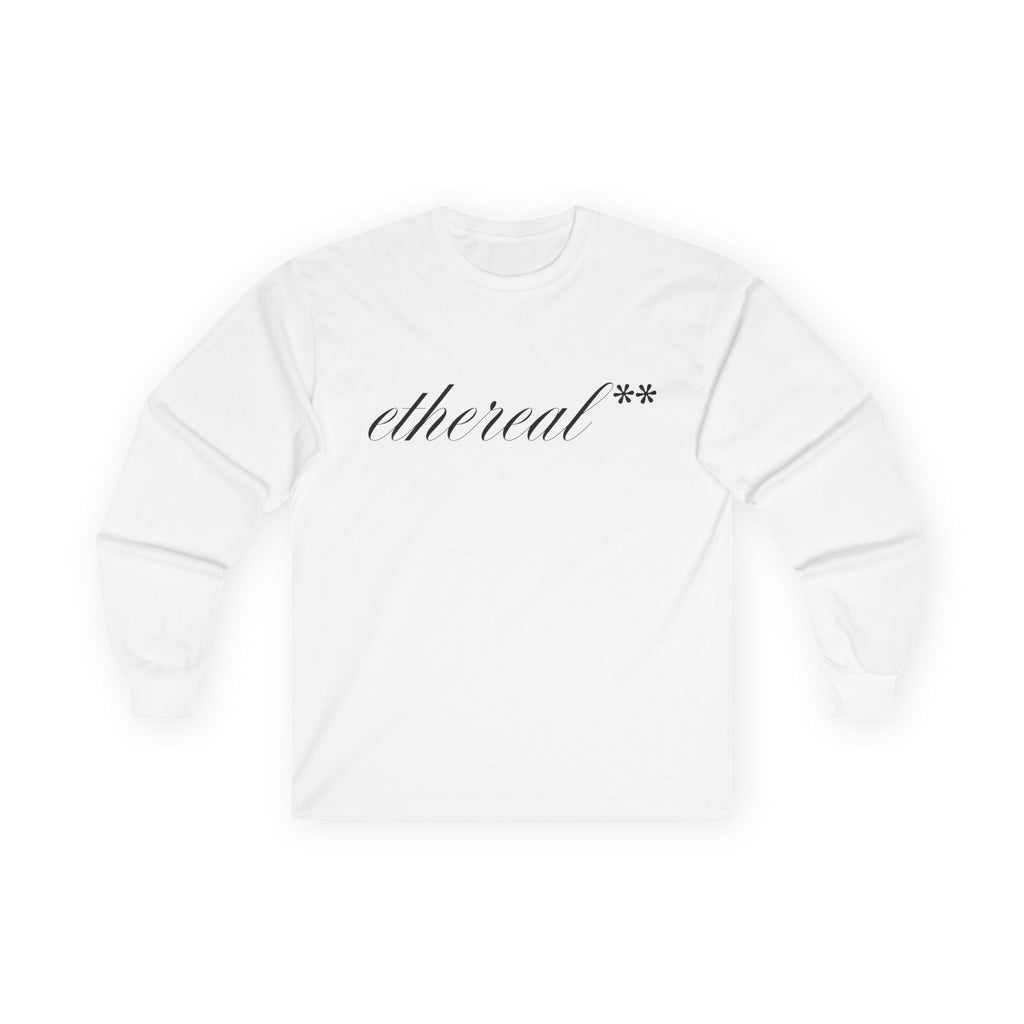 ethereal** calligriphic long sleeve tee (BASIC)