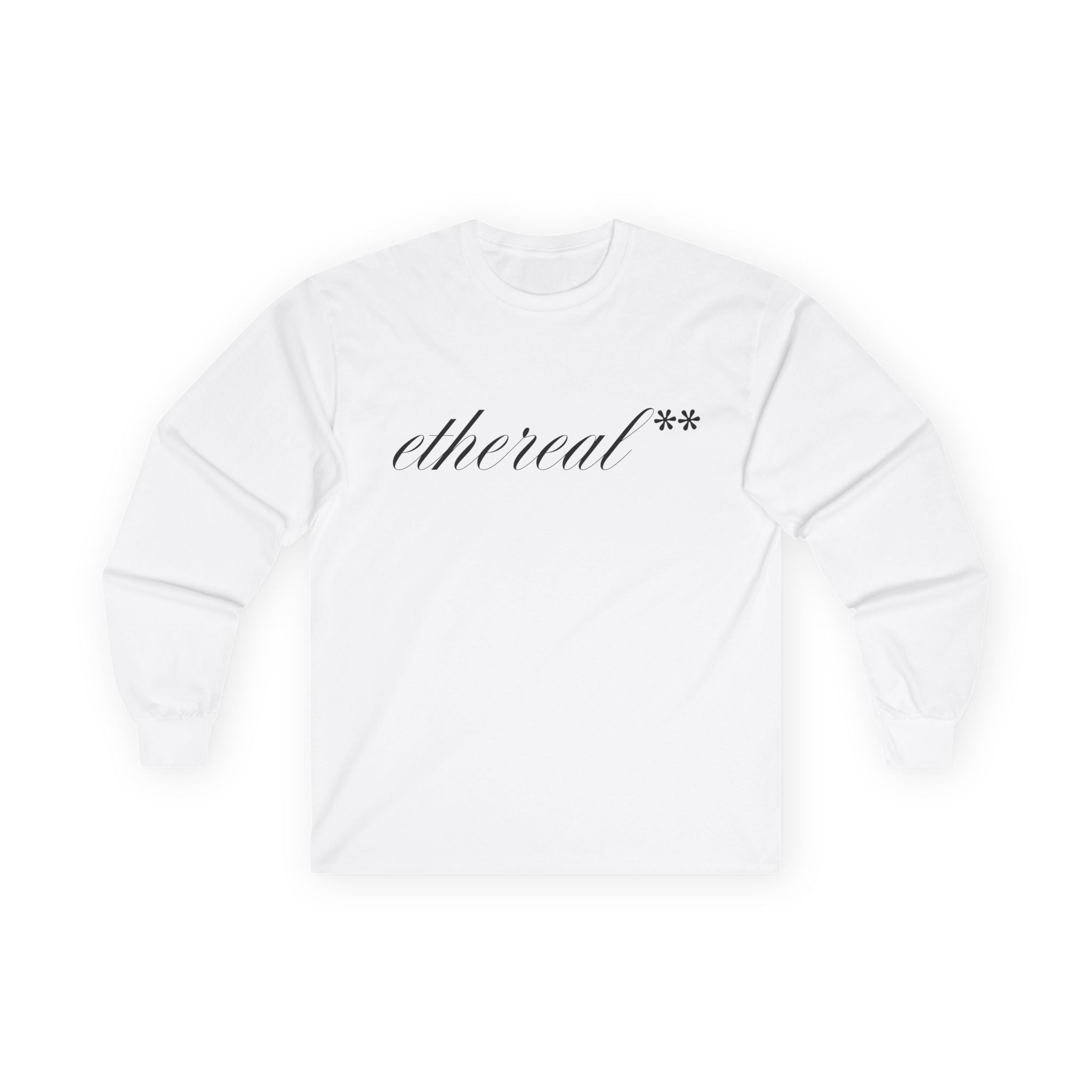 ethereal** calligriphic long sleeve tee (BASIC)