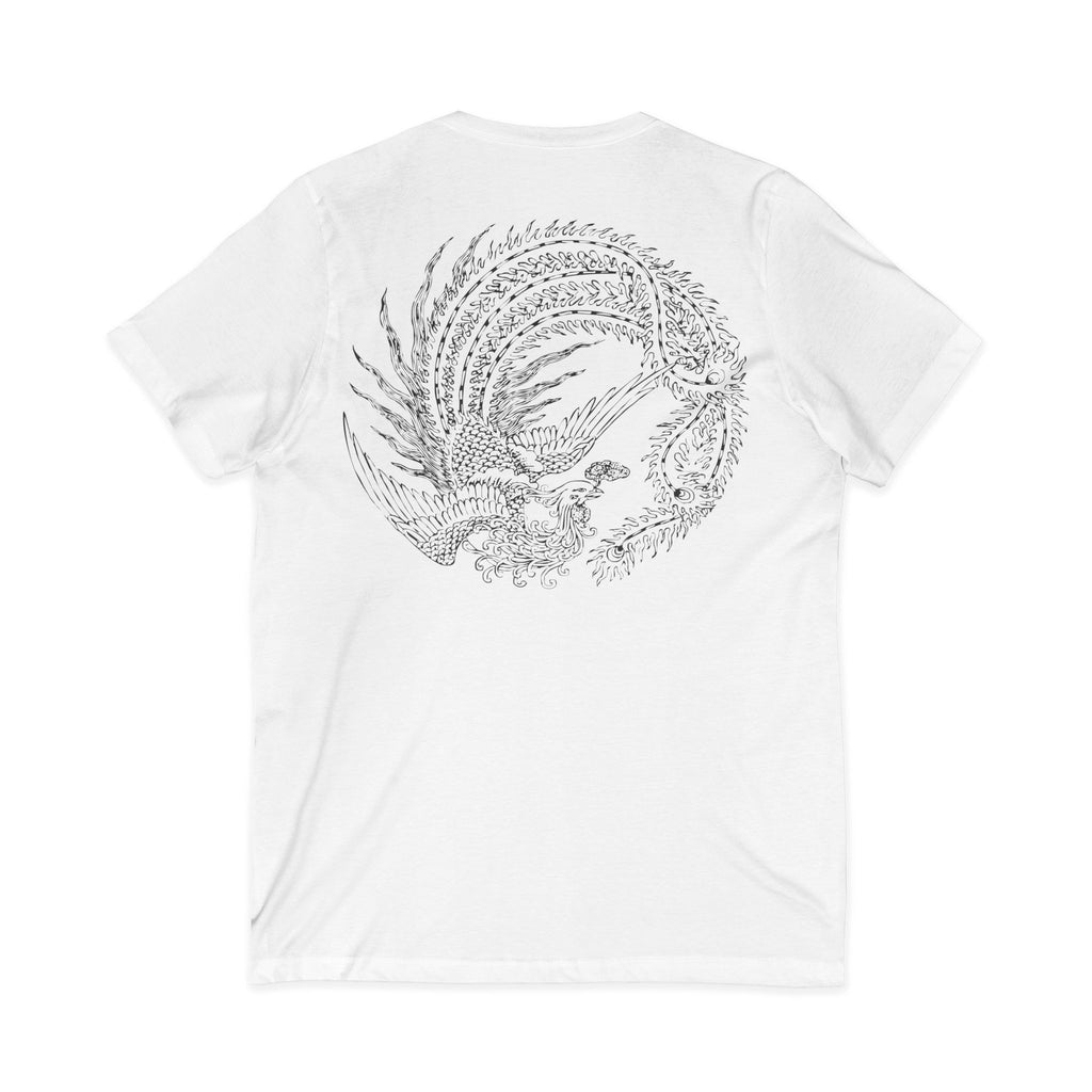 ethereal** calligraphic v-neck tee (BASIC)