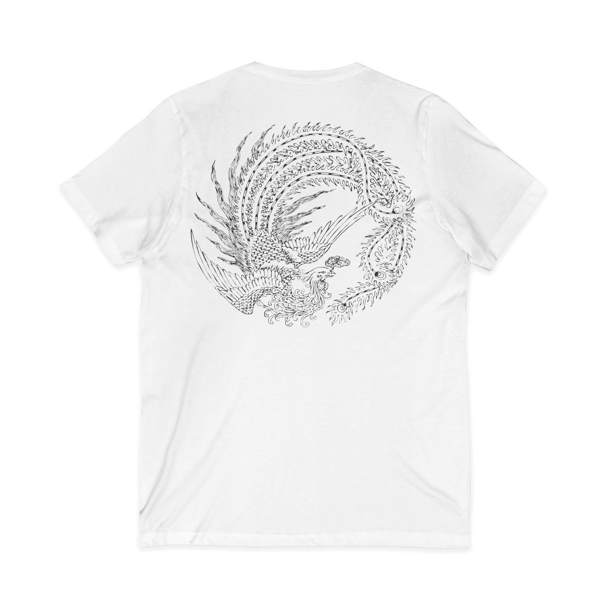 ethereal** calligraphic v-neck tee (BASIC)