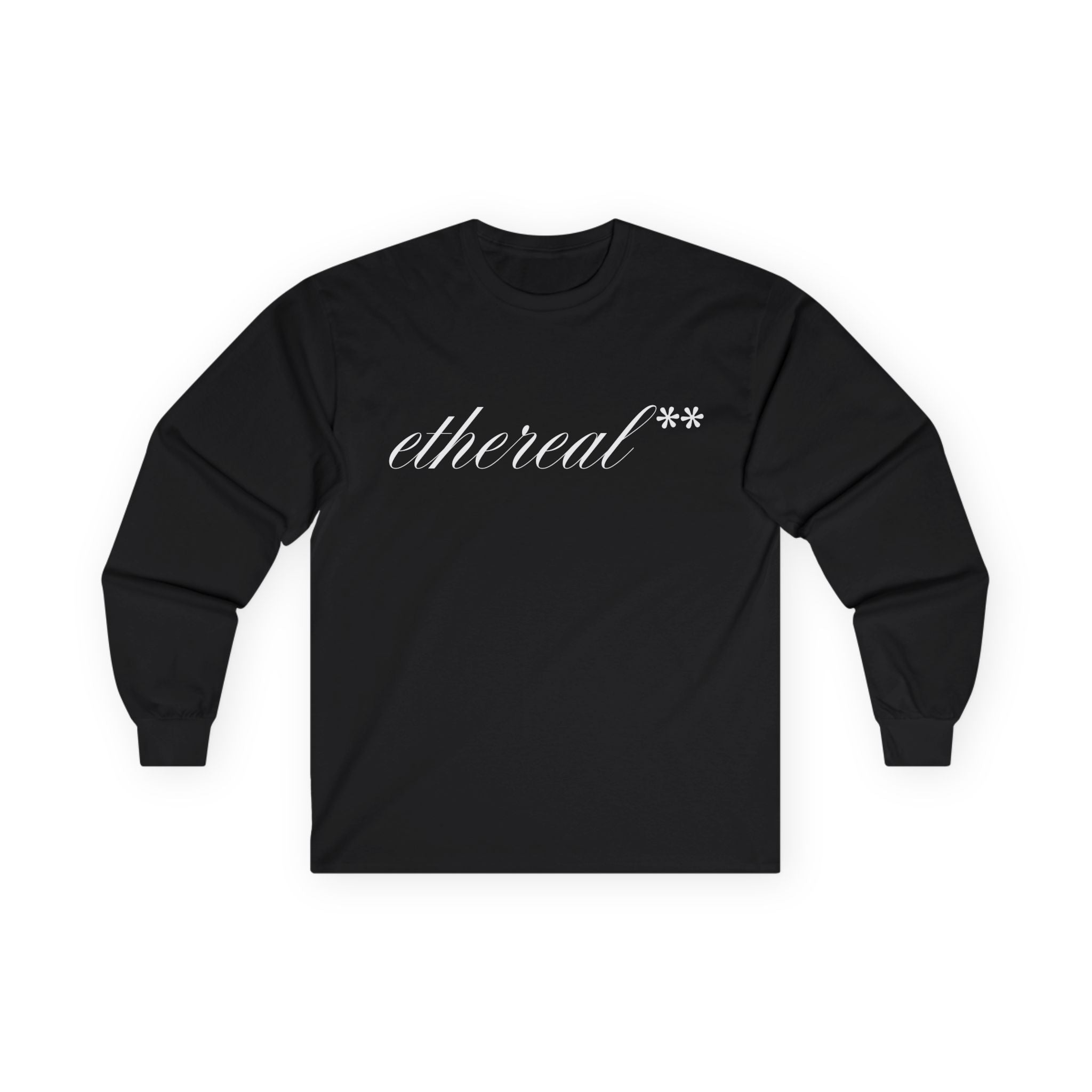 ethereal** calligriphic long sleeve tee (BASIC)