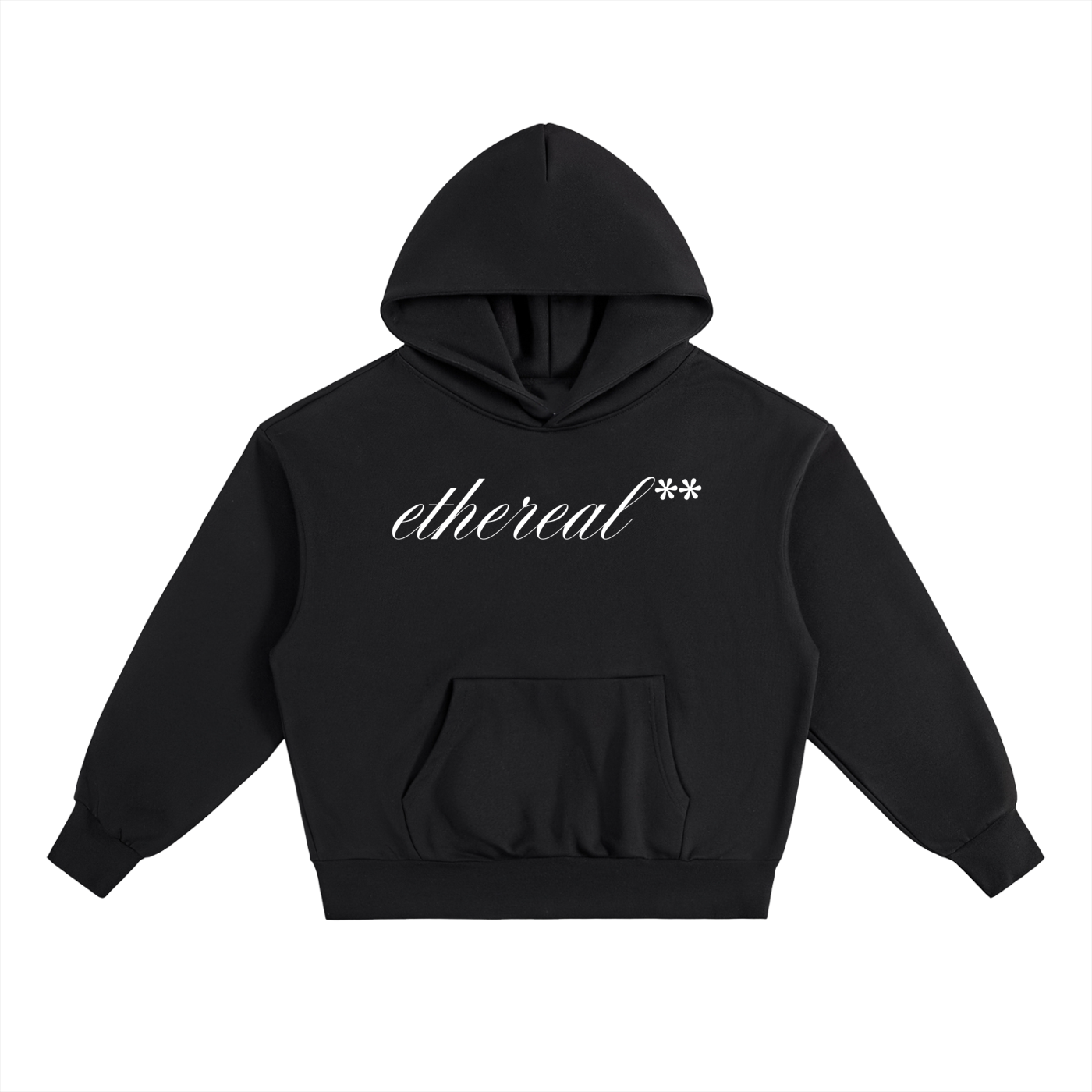 ethereal** calligraphic heavyweight hoodie (EXCLUSIVE)