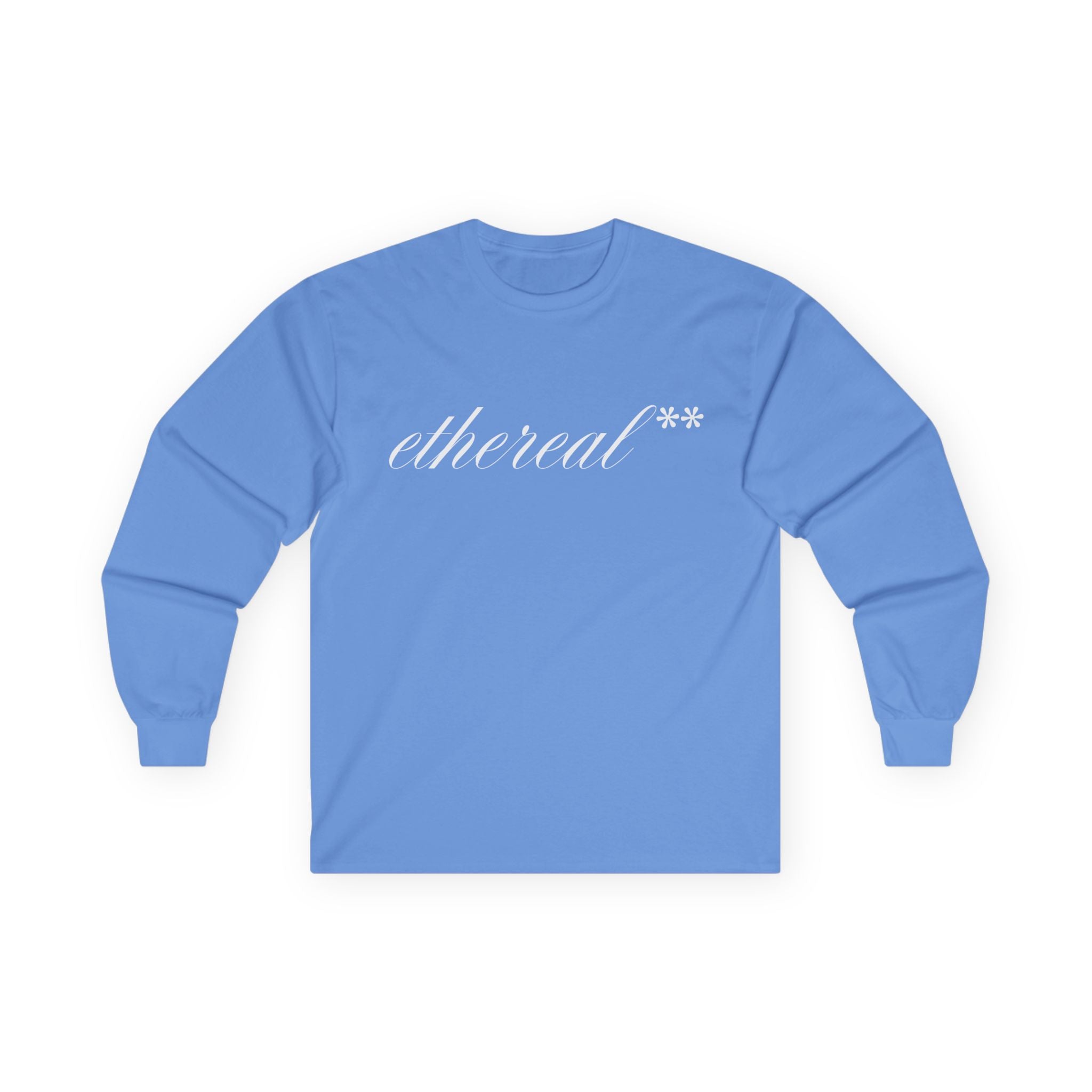 ethereal** calligriphic long sleeve tee (BASIC)