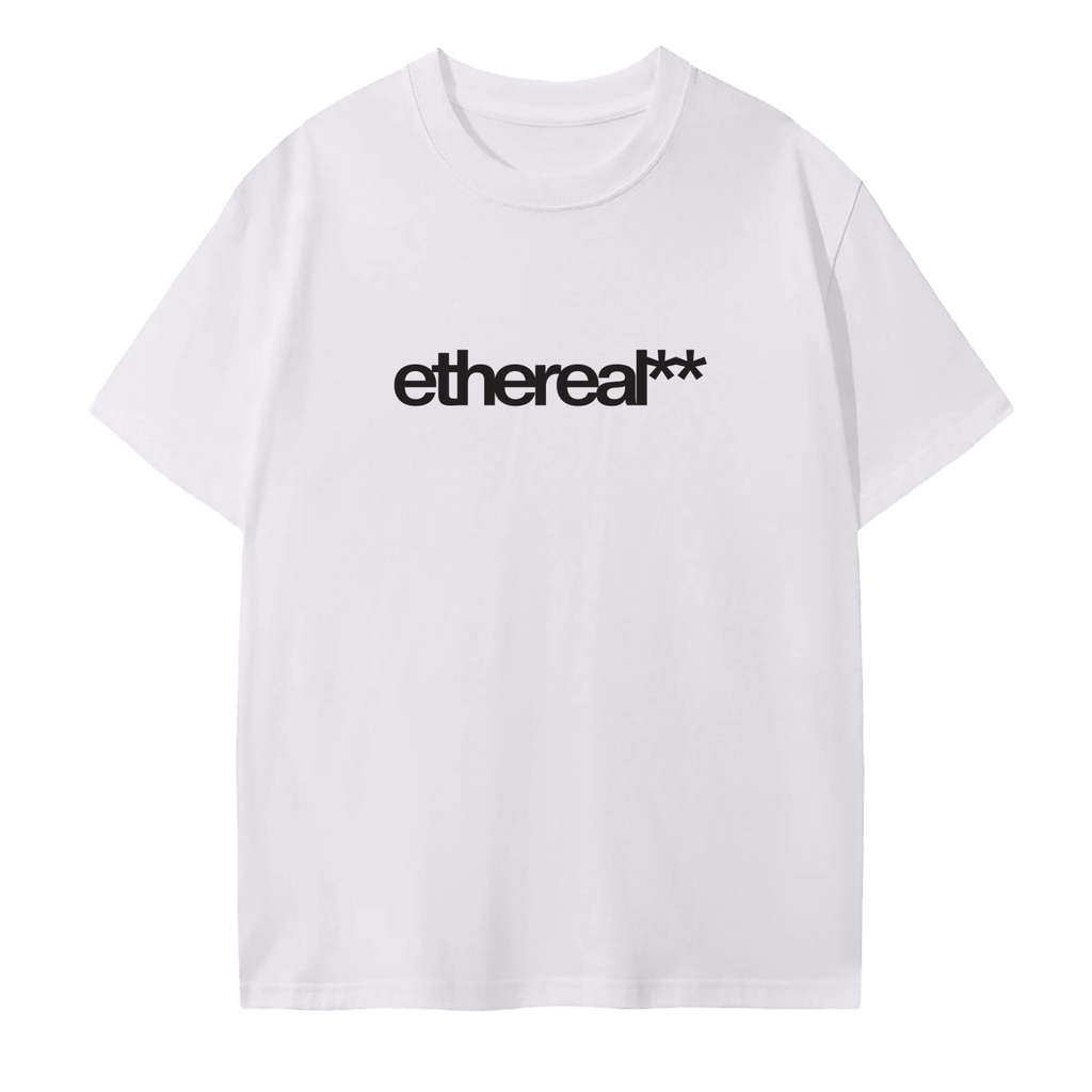 ethereal** white tee (BASIC)