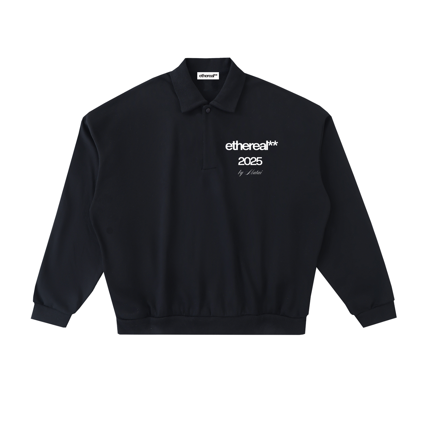 ethereal** Heavyweight Fleece Polo Sweatshirt (EXCLUSIVE)