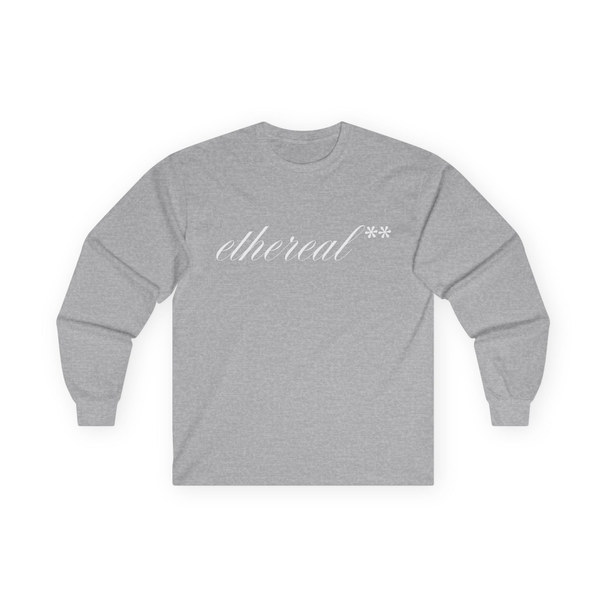 ethereal** calligriphic long sleeve tee (BASIC)