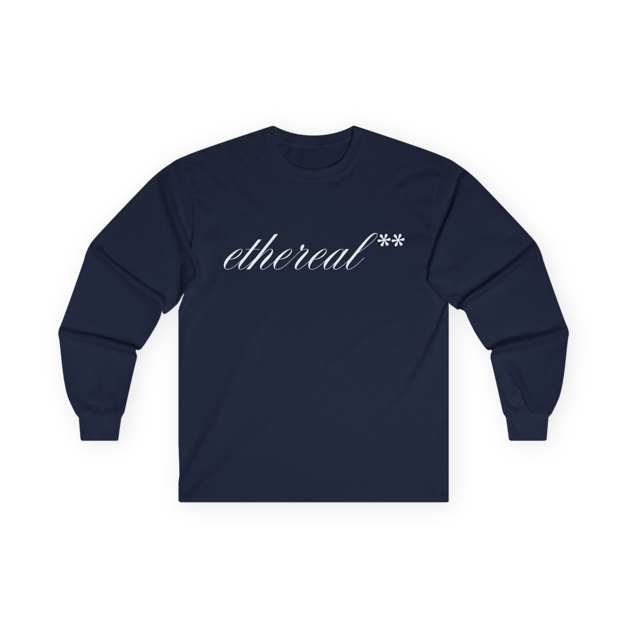 ethereal** calligriphic long sleeve tee (BASIC)
