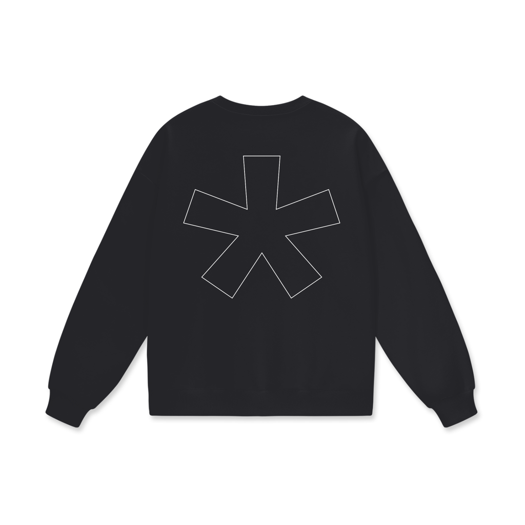 ethereal** black drop shoulder sweatshirt (EXCLUSIVE)