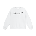ethereal** white drop shoulder sweatshirt (EXCLUSIVE)
