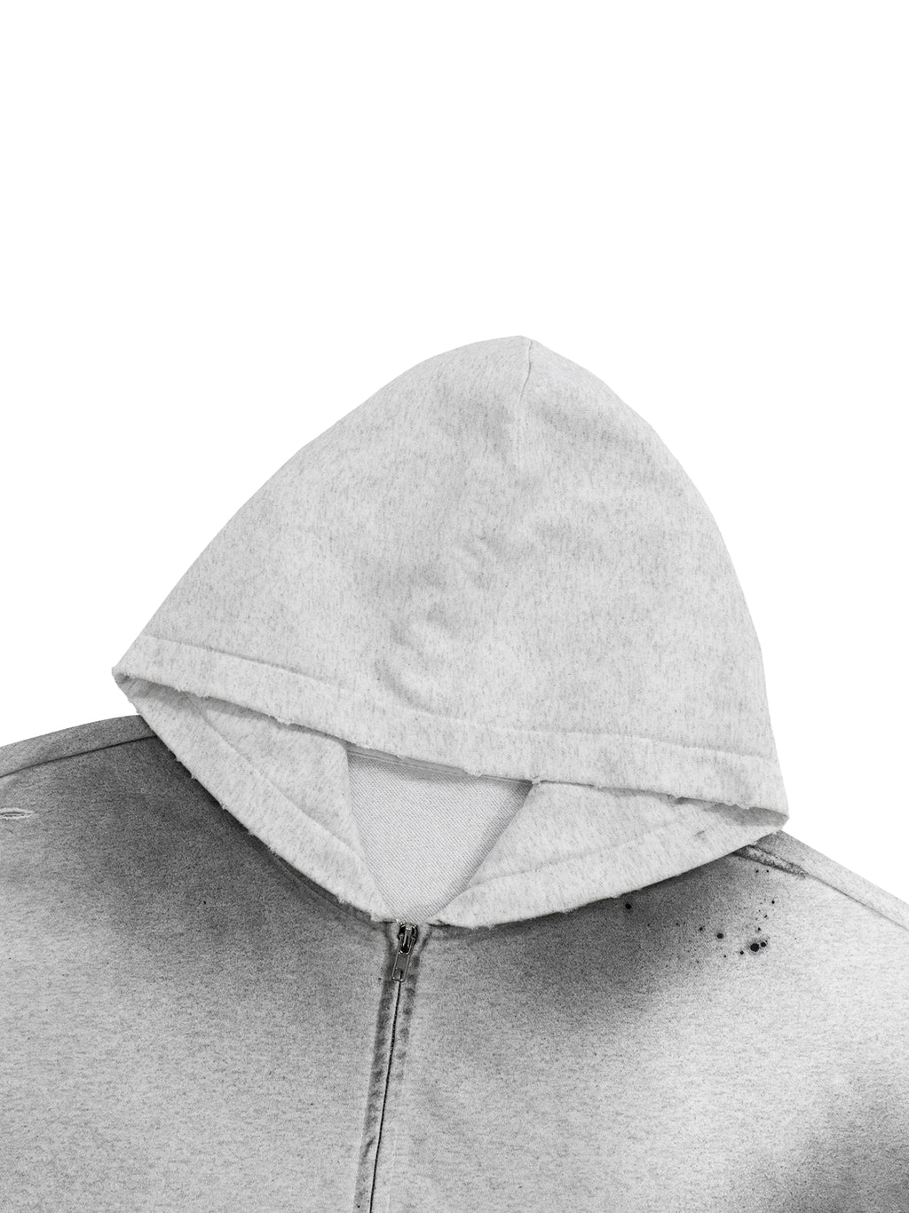 ethereal** frayed zip hoodie (EXCLUSIVE)